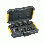 COFFRET DE 8 DOUILLES À CHOCS ET ACCESSOIRE 10 À 27MM - DEWALT - DT7507-QZ