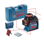 LASER LIGNES CROIX GLL 3-80 PROFESSIONAL + COFFRET - BOSCH - 0601063S00
