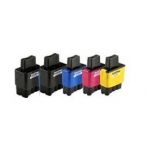 LOT 5 CARTOUCHES  COMPATIBLE BROTHER LC900 NOIRE ET COULEUR