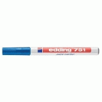 MARQUEUR PEINTURE EDDING 751 - POINTE OGIVE MOYENNE - BLEU - EDDING