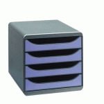 MODULE DE CLASSEMENT BIG BOX GRIS VIOLET/PARME
