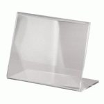 PRÉSENTOIR DE TABLE, ACRYLIQUE, FORMAT A4 PAYSAGE - LOT DE 2