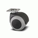 ROULETTE PIVOTANTE POUR TABLES ET BUREAUX AVEC PLATINE 38X38 MM - SANS FREIN TENTE