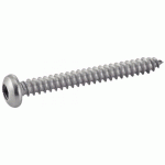 VIS À TÔLE TÊTE CYLINDRIQUE BOMBÉE CARRÉE INOX A2 DIN 7981 4,8X70 BOÎTE DE 200 - ACTON - 624164,8X70