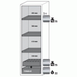 ARMOIRE SÉCURITÉ S-PHOENIX-90 S90.196.060.FDAS BLANC - ASECOS