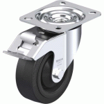 BLICKLE - ROULETTE PIVOTANTE À FREIN Ø 100MM BANDAGE CAOUTCHOUC NR 150KG - LE-POEV 100KA-FI