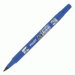 LOT DE 2 - MARQUEUR PERMANENT PILOT TWIN MARKER BEGREEN POINTE PINCEAU DE 0,8 ET OGIVE DE 2 MM BLEU