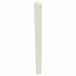 POTELET URBIN TÊTE BOMBÉE MÉTAL HTR 1 M Ø 90 MM - BLANC 9010 - BUTON DESIGN