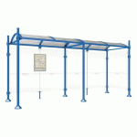 ABRI BUS PROVINCE 5 M 1 BARDAGE LAT. POMMEAU CITY BLEU 5010 - PROCITY