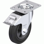 BLICKLE - ROULETTE PIVOTANTE À FREIN Ø 160MM BANDAGE CAOUTCHOUC SBR 135KG - LE-VPP 160G-FI