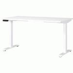 BUREAU RÉGLABLE ÉLECTRIQUE GW-MAILAND - 140CM - BLANC - GERMANIA