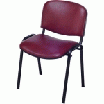 CHAISES CLUNY ACCROCHE SOUDÉE PIED NOIR PVC M2 1525 BORDEAUX