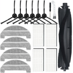 TLILY - PIÈCES DE RECHANGE BROSSE À ROULEAU BROSSE LATÉRALE FILTRE HEPA COMPATIBLE POUR LES ACCESSOIRES D'ASPIRATEUR ROBOT M8PRO