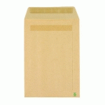 BRUNEAU - POCHETTE KRAFT BRUN RECYCLÉ 162 X 229 MM 90 G SANS FENÊTRE - BOÎTE DE 500