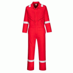 PORTWEST C814 COMBINAISON COTON IONA ROUGE - TAILLE M - STANDARD