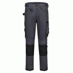 PORTWEST CD846 PANTALON DE TRAVAIL STRETCH WX2 GRIS MÉTAL - TAILLE 36 - STANDARD