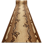 TAPIS DE COULOIR BCF KRZYŚ MARRON 70 CM BROWN 70X360 CM