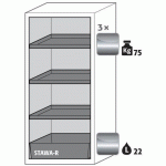 ARMOIRE SÉCURITÉ S-CLASSIC-90 S90.129.060.WDASR GRIS CLAIR