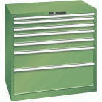 ARMOIRE 7 TIROIRS 1023X725X1000MM-CHARGE 75KG-VERT - LISTA