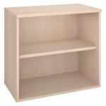 BIBLIOTHÈQUE BASSE ECLA H 73 X L 80 CM BOIS FINITION CHÊNE CLAIR