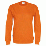COTTOVER SWEATSHIRT COL ROND HOMME - CERTIFIÉ GOTS ORANGE - TAILLE XXS
