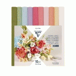 CRÉPON FLEURISTE, PACK DE 10 ROULEAUX AU FORMAT 25X100CM - ASSORTIMENT PASTEL - LOT DE 3