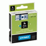 RUBAN POLYESTER DYMO D1 9 MM 40914 BLANC ÉCRITURE BLEUE