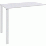 TABLE HAUTE 2 PIEDS L140XH105XP60CM BLANC/PIED BLANC - SIMMOB