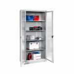 ARMOIRE À PORTES VITRÉES 4 TABLETTES L/H/P : 930 X 1950 X 400 MM - MANUTAN COLLECTIVITÉS