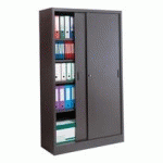 ARMOIRE PORTE COULISSANTE 200X120 ANTHRACITE