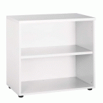 BIBLIOTHÈQUE BASSE HAUTEUR BUREAU EDEN BLANCHE
