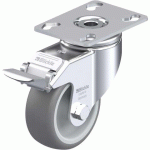 BLICKLE - ROULETTE PIVOTANTE À FREIN Ø 80MM BANDAGE CAOUTCHOUC TPE 100KG - LKPA-TPA 80G-FI