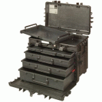 BOÎTE À OUTILS RIGIDE 150L ROUES 4 TIROIRS 600X40X470MM - BAHCO