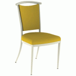 CHAISE 550 ALU ASS/DOS ABAKA SAFRAN - 4P BEIGE 1013 - MOBIDECOR