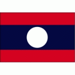 DRAPEAU LAOS : DIMENSIONS - 200 X 300 CM