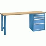 ÉTABLIS BLEU CAP. 2000X750X840 CAP. 800KG ET 4 TIR. 75KG - LISTA