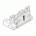 GUIDE INFÉRIEUR POUR RAIL DE GUIDAGE FERRURE DE VOLET FRONTSLIDE 60A - COURT HAWA