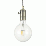 IDEALLUX SUSPENSION DOC EN LAITON ANCIEN AVEC INTERRUPTEUR