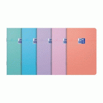 LOT DE 10 - CARNET AGRAFÉ SMART OXFORD 9 X 14 CM ASSORTI ALÉATOIRE LIGNÉ 6 MM 60 PAGES