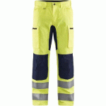 PANTALON ARTISAN HAUTE VISIBILITÉ STRETCH - BLEU/JAUNE - C54 - BLAKLADER