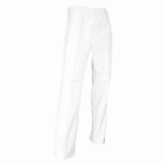 PANTALON DE PEINTRE EN COTON SERGÉ BLANC T38 - LMA LEBEURRE - 100144 T38