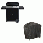PLANCHA GAZ 65CM INOX SUR CHARIOT - COMBO INITIAL 65 + HOUSSE DE PROTECTION OFFERTE ENO