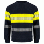 PROJOB 6129 SWEATSHIRT EN ISO 20471 CLASSE 1 JAUNE/MARINE - TAILLE M