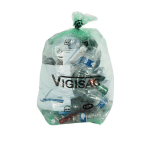 SACS POUBELLE DÉCHETS COURANTS VIGISAC TRANSPARENTS 110 L, LOT DE 250