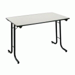 TABLE PLIANTE MODULAIRE - GRIS/NOIR - 120X70 CM