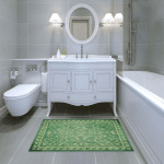 DOGE MILANO - TAPIS DE SALLE DE BAIN, 100% MADE IN ITALY, TAPIS ANTITACHE AVEC IMPRESSION NUMÉRIQUE, TAPIS ANTIDÉRAPANT ET LAVABLE, MODÈLE ALANA,