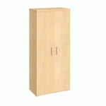 ARMOIRE HAUTE PORTES BATTANTES H 182 CM - TEAM LINE - HÊTRE
