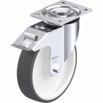 BLICKLE - ROULETTE PIVOTANTE À FREIN Ø 200MM BANDAGE POLYURÉTHANE TPU 400KG - L-POTH 200R-FI