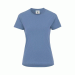 COTTOVER T-SHIRT COL ROND FEMME - CERTIFIÉ GOTS BLEU ESTIVAL - TAILLE M