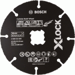 DISQUE À TRONÇONNER CARBURE MULTIWHEEL BOSCH XLOCK Ø125 22,23X1,0MM